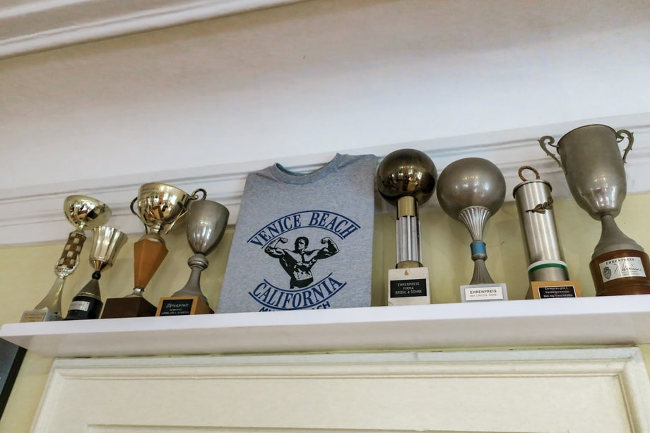 Arnold's prizes in bodybuilding
