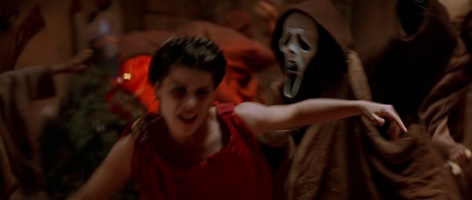 Assault on Sidney Prescott within the theater