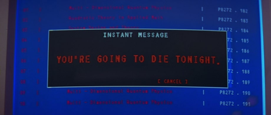 Library threaten to Sidney Prescott