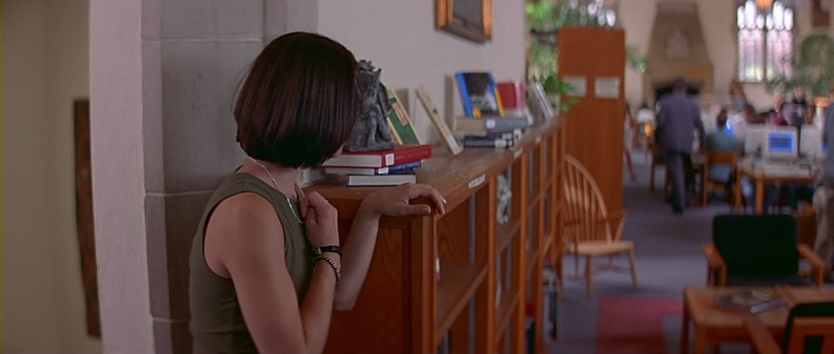 The library scene Scream part two