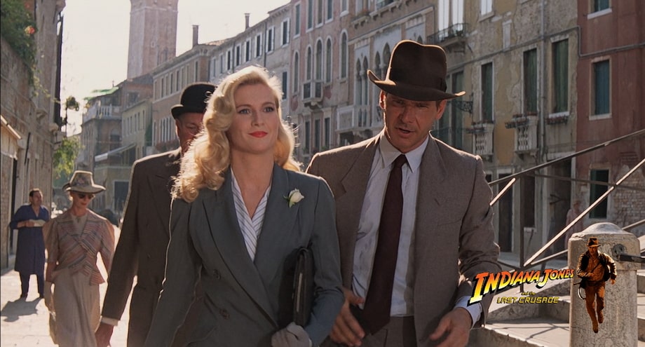 INDY, MARCUS AND ELSA WALKING ALONG VENICE. Indiana Jones Venice locations