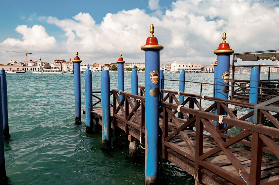 The tourist Venice Italy