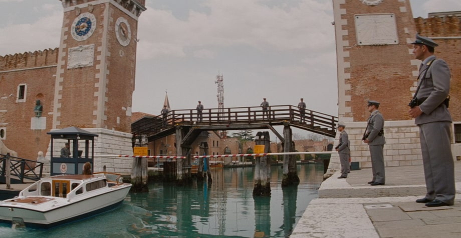 the tourist film locations in Venice, Italy The Arsenal