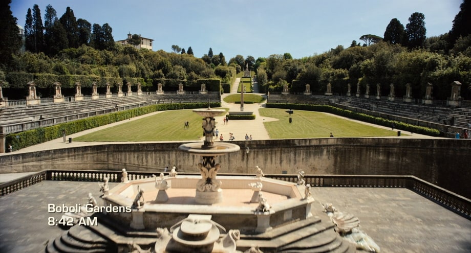 Inferno locations Florence. Boboli Gardens