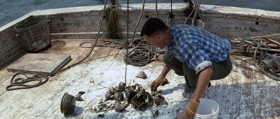 Forrest as a shrimp boat captain