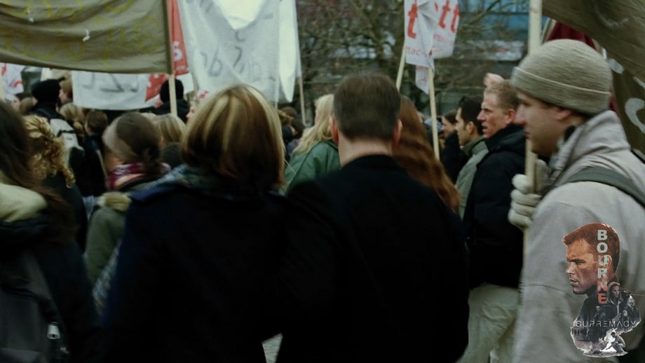Jason Bourne and Nicky Parsons at Alexanderplatz