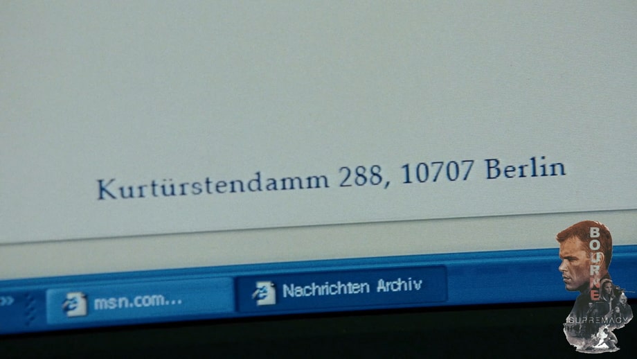 Jason Bourne reveals hotel Brecker in Berlin