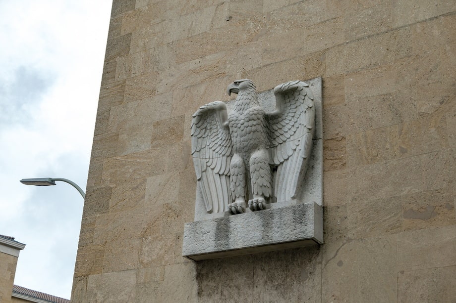The eagles on the front-side of the Tempelhof