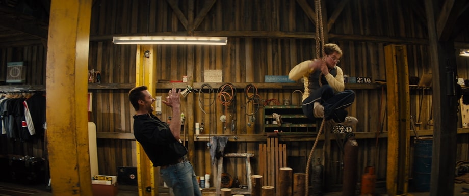 Taron Egerton and Hugh Jackman Eddie the eagle characters