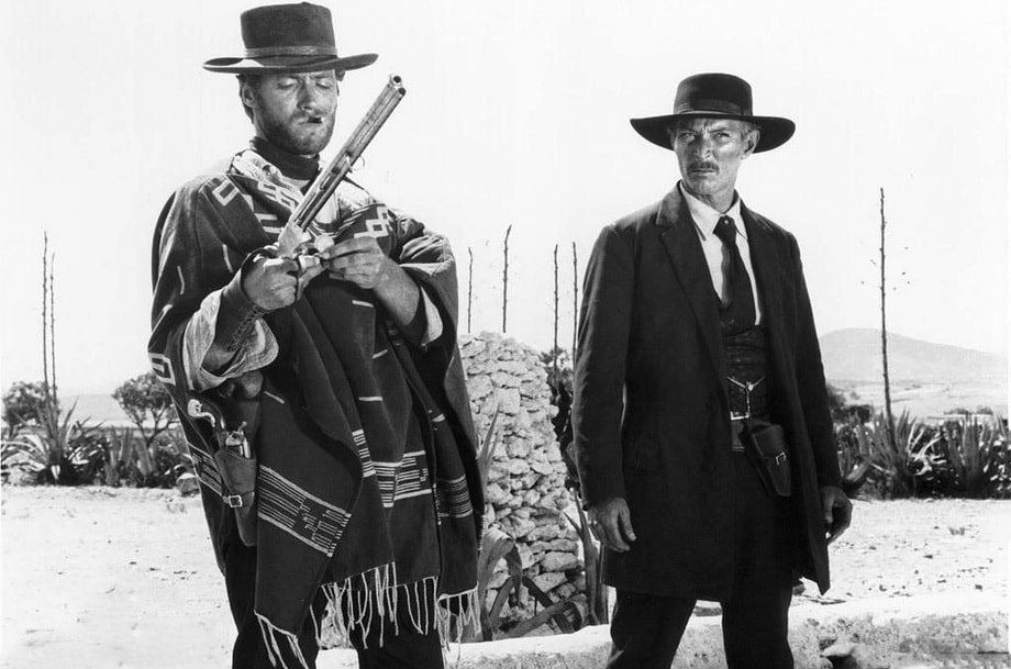 CLint Eastwod and Lee Van Cleef Dollars trilogy