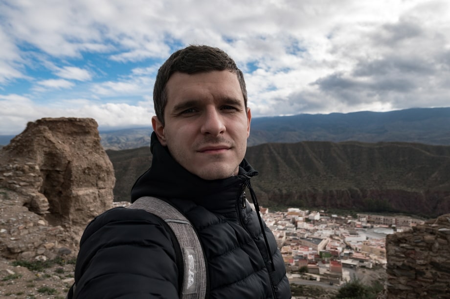 The city of Tabernas in the Spanish desert 