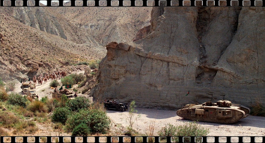 A scene from Indiana Jones and the Last Crusade