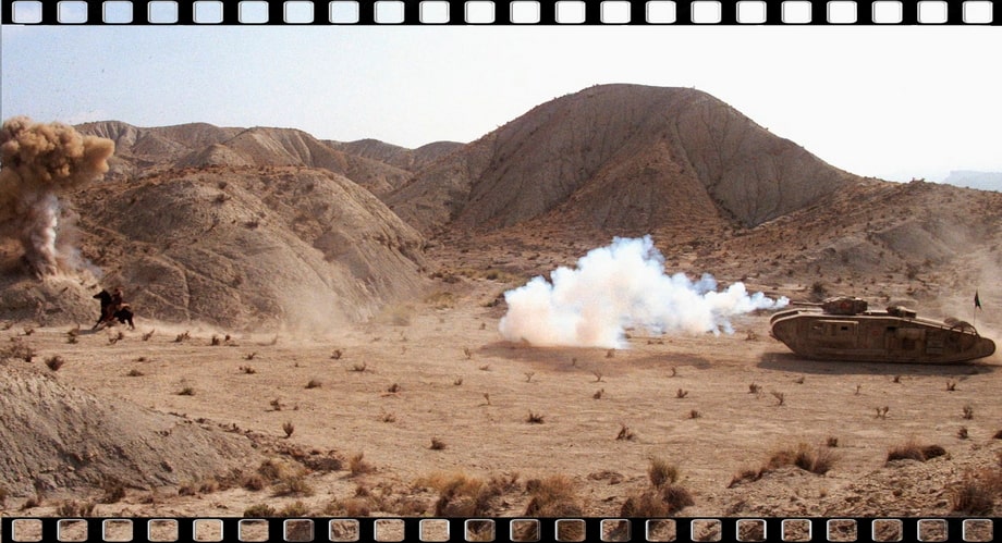 The tank scene in Indiana Jones and the last crusade
