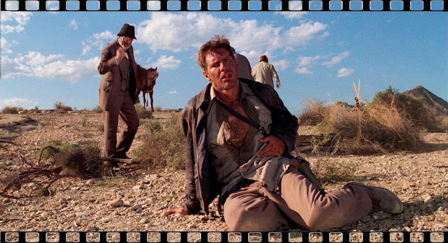 Indiana Jones the cliff scenes