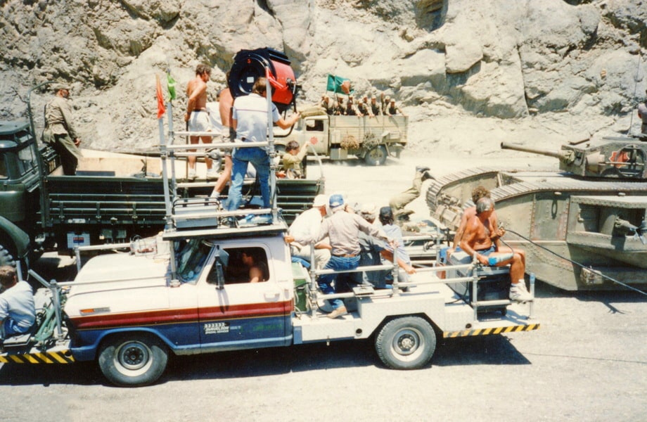Behind the scenes of the tank chase scene in Indiana Jones and the last crusade