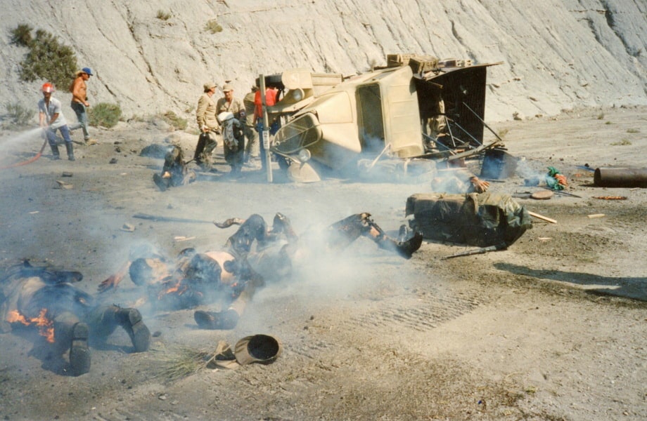 The making of a tank chase scene in the Last crusade