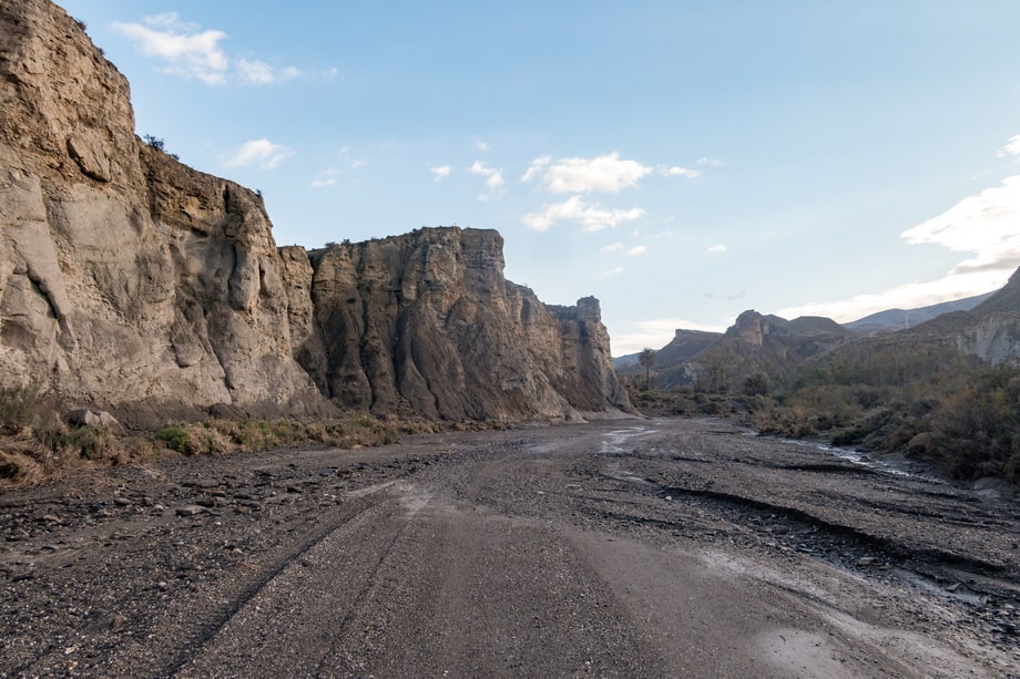 Tabernas desert near Almeria city