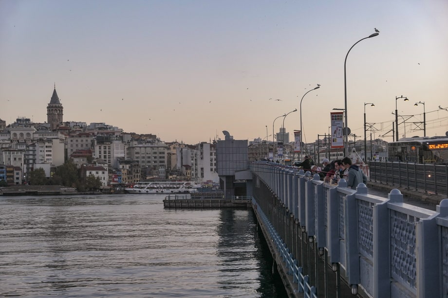 Galata bridge as a filming location Taken 2 Istanbul