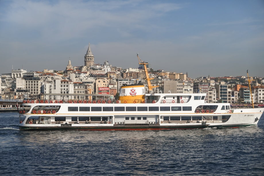 The ferry in Istanbul