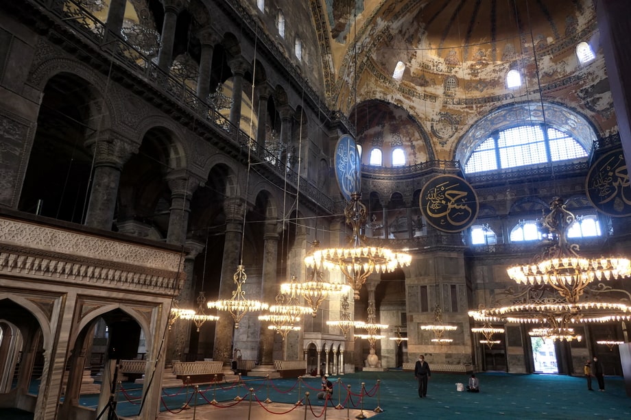 Haya Sophia as a filming location in Istanbul