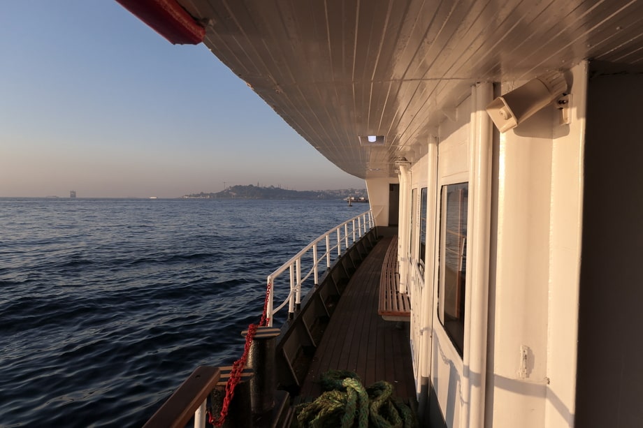 A ferry on the Bosphorus