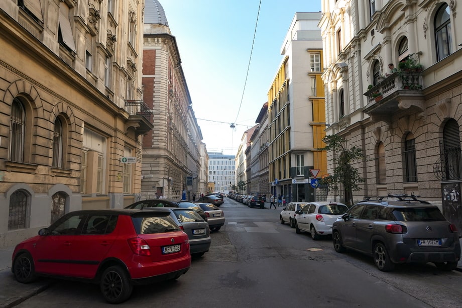 Eotvos Street in Budapest
