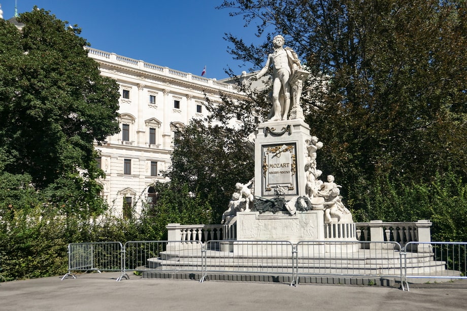 Viennese Mozart statue