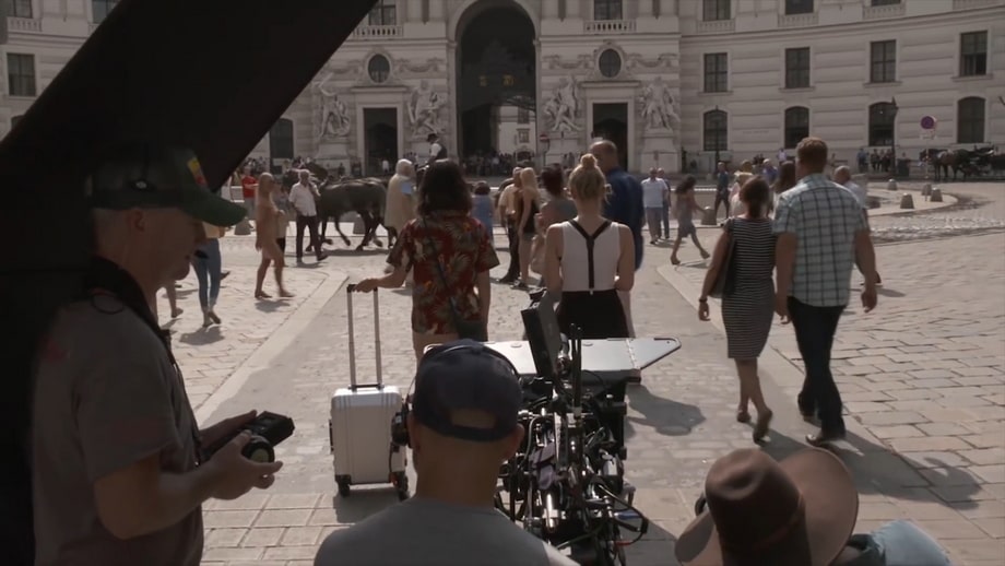 Mila Kunis and Kate McKinnon in Vienna