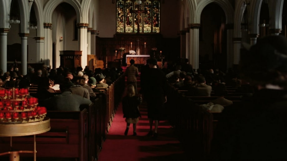 The church scene
