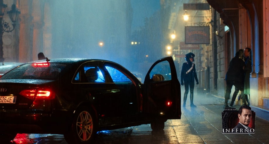 The scene of kidnapping Professor Robert Langdon