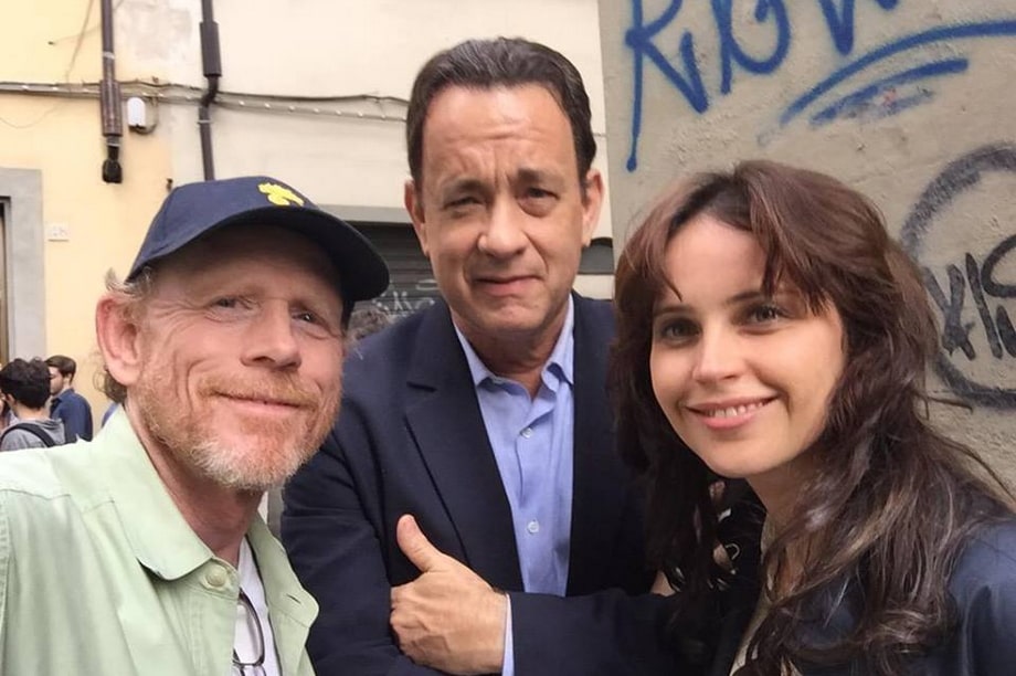 Ron Howard, Tom Hanks, and Felicity Jones