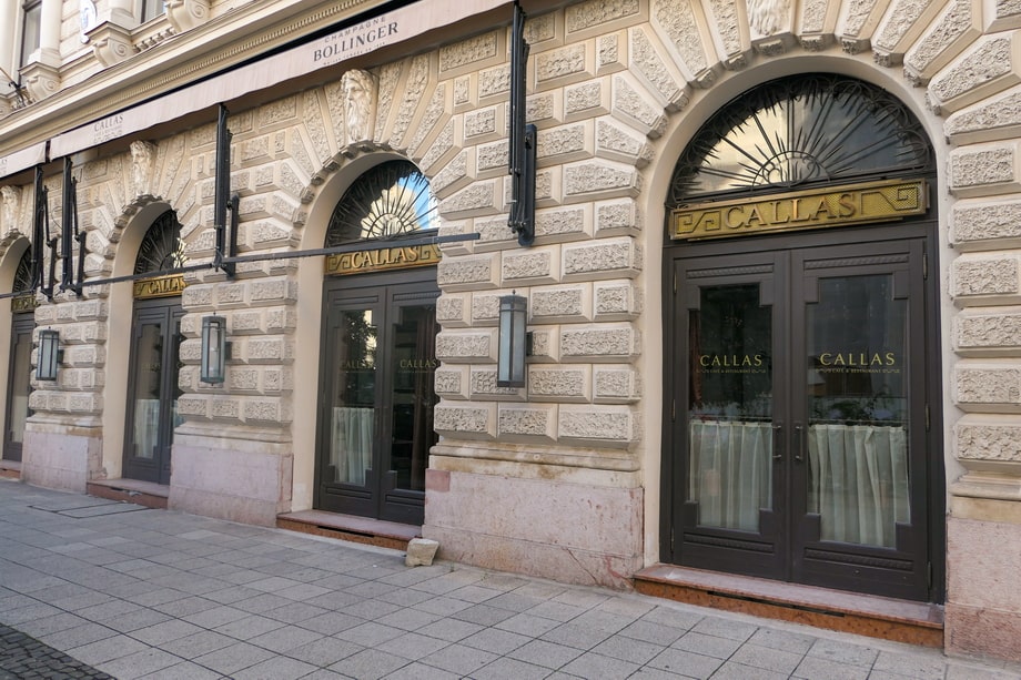 Callas cafe in Budapest