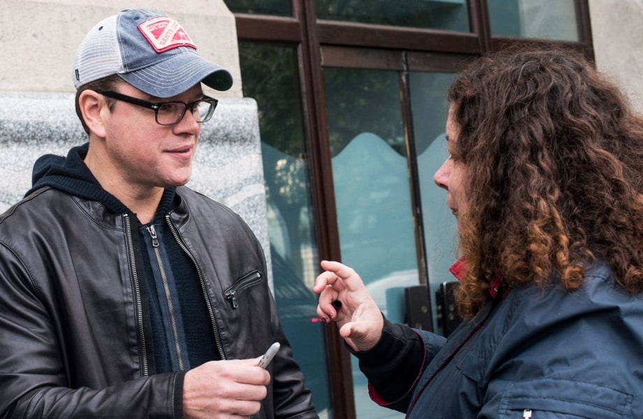 Matt Damon during the filming process of The Martian in Budapest, Hungary
