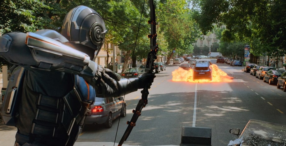 Budapest chasing scene Black Widow movie