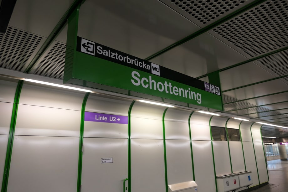 Schottenring metro station Vienna