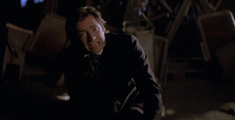 Broken leg of Angier as a trigger point of character's transformation