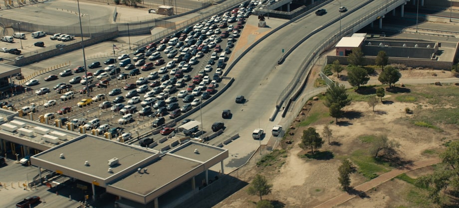 Panoramic shots from Sicario