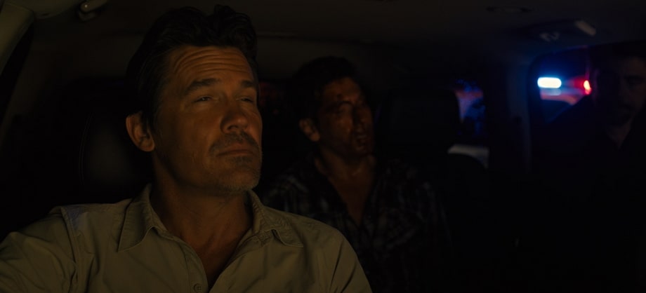 The interrogation of a corrupt cop from Sicario