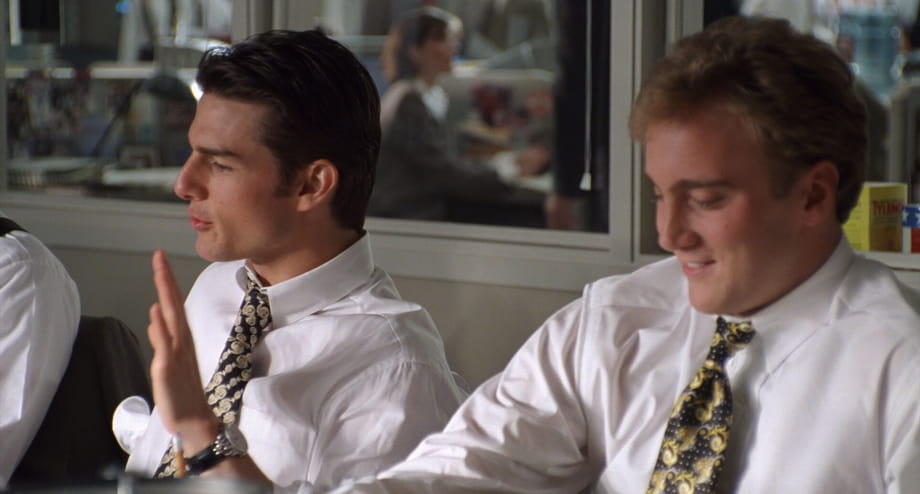 Jerry Maguire and Bob Sugar before a break